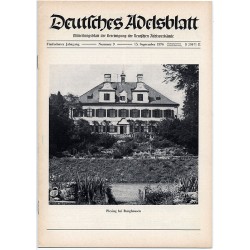 Deutsches Adelsblatt. 15. Jahrgang (1976). Nr 9 (15 IX 1976) [Piesing bei Burghausen a.d. Salzach, Oberbayern]