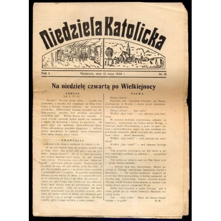 Niedziela Katolicka. R.4 (10 V 1936) nr 19