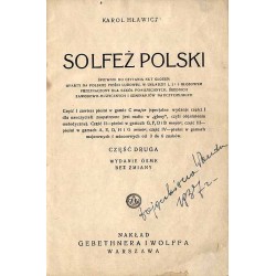 Solfeż polski. Śpiewnik do czytania nut głosem oparty na polskiej pieśni ludowej, w układzie 1, 2 i 3 głosowym. Przeznaczony dla