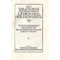 Bibliothek der Kirchenväter. Eine Auswahl Patristischer Werke in deutscher übersetzung. Reihe 1. B. 5: Storf Remigius: Griechisc
