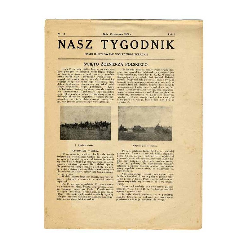 Nasz Tygodnik. Pismo ilustrowane społeczno-literackie. R.1 (1924). Nr 12 (23 sierpnia 1924) / Zjazd Strażactwa Polskiego
