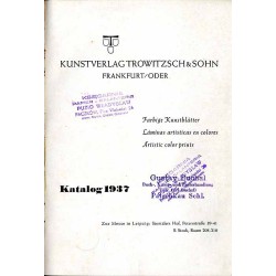 Kunstverlag Trowitzsch & Sohn. Frankfurt/ Oder. Farbige Kunstblätter. Láminas artisticas en colores. Artistic color prints. Kata