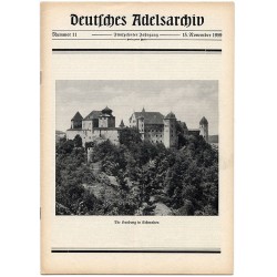 Deutsches Adelsarchiv. 15. Jahrgang (1959). Nr 11 (15 XI 1959) [Die Harburg in Schwaben]