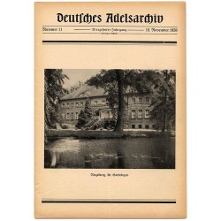 Deutsches Adelsarchiv. 14. Jahrgang (1958). Nr 11 (15 XI 1958) [Vinzelberg, Kr. Gardelegen]
