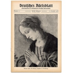 Deutsches Adelsblatt. 2. Jahrgang (1963). Nr 12 (10 XII 1963) [Filippo Lippi: Die heilige Jungfrau in Verehrung]