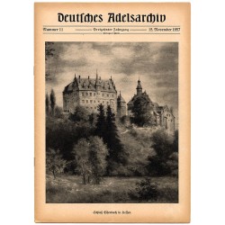 Deutsches Adelsarchiv. 13. Jahrgang (1957). Nr 11 (15 XI 1957) [Schloß Eisenbach in Hessen]