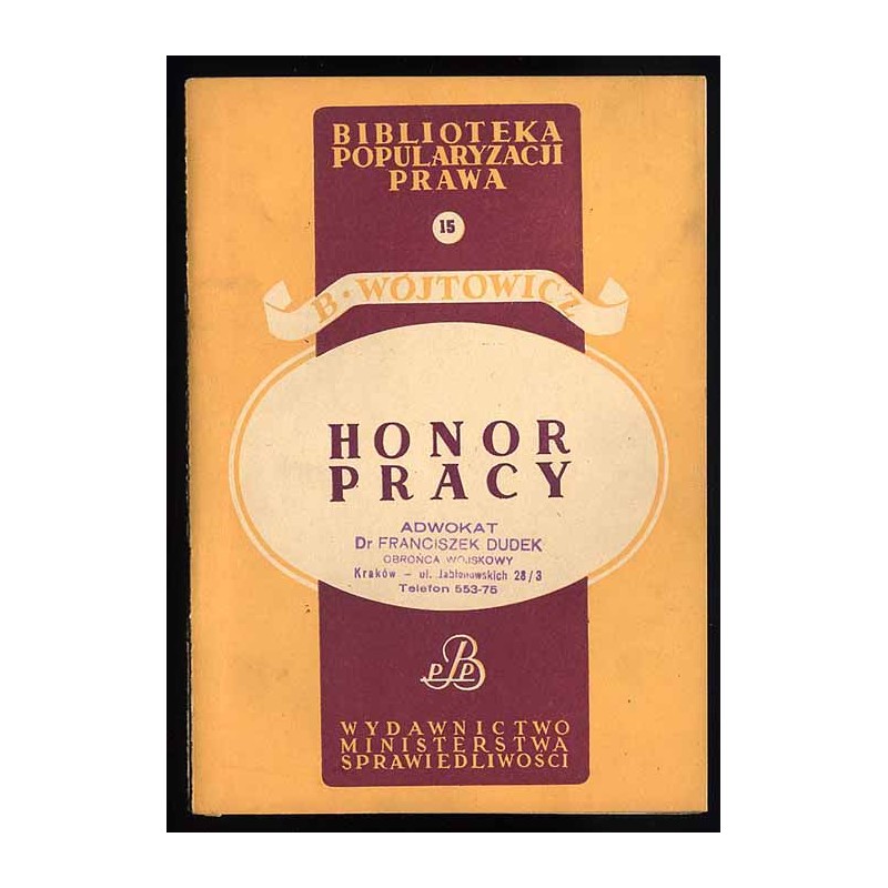 Honor pracy