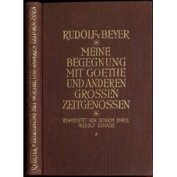 Meine Begegnung mit Goethe und anderen großen Zeitgenossen. Tagebuchblätter