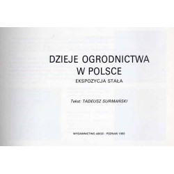 Dzieje ogrodnictwa w Polsce. Ekspozycja stała