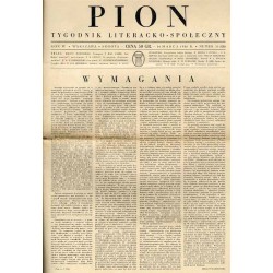 Pion. Tygodnik literacko-społeczny. R.4 (1936). Nr 11 (128) (14 marca 1936)