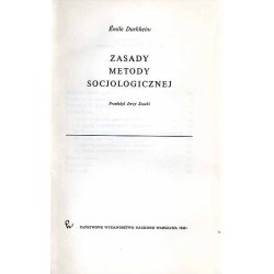 Zasady metody socjologicznej