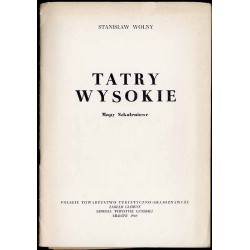 Tatry Wysokie. Mapy szkoleniowe