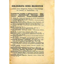 Katalog książek polskich z dziedziny gospodarstwa wiejskiego oraz umiejętności pokrewnych na składzie Księgarni Polskiej Bernard