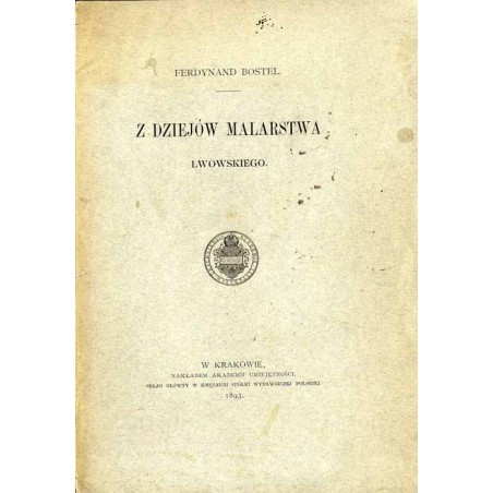 Z dziejów malarstwa lwowskiego