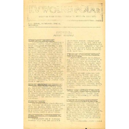 Ku Wolnej Polsce. Tygodnik Wojska Polskiego na Środkowym Wschodzie. Codzienne pismo Wojska Polskiego na Środkowym Wschodzie. 194