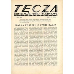 Tęcza. Ilustrowane pismo tygodniowe. R.2 (1928). Z. 27 (7 lipca 1928) / Stanisław Sawiczewski / Jerzy Kossowski / Zbigniew Prona