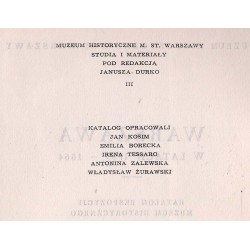 Warszawa w latach 1795-1864. Katalog ekspozycji Muzeum Historycznego m. st. Warszawy