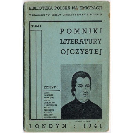 Pomniki Literatury Ojczystej. T.1. z.3