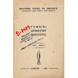 Pomniki Literatury Ojczystej. T.1. z.3