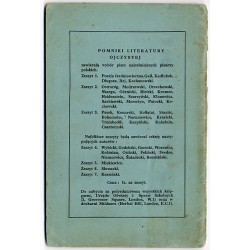 Pomniki Literatury Ojczystej. T.1. z.3