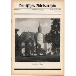 Deutsches Adelsarchiv. 16. Jahrgang (1960). Nr 11 (15 XI 1960) [Granskevitz auf Rügen]