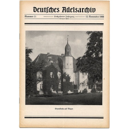 Deutsches Adelsarchiv. 16. Jahrgang (1960). Nr 11 (15 XI 1960) [Granskevitz auf Rügen]