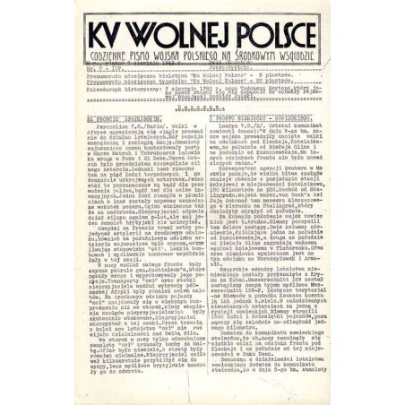 Ku Wolnej Polsce. Tygodnik Wojska Polskiego na Środkowym Wschodzie. Codzienne pismo Wojska Polskiego na Środkowym Wschodzie. 194