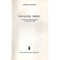 Początek wieku. Przemiany kultury narodowej w latach 1807-1831