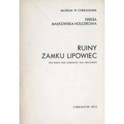 Ruiny zamku Lipowiec. Wieś Babice, pow. Chrzanów, woj. krakowskie