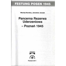 Pancerna rezerwa uderzeniowa - Poznań 1945