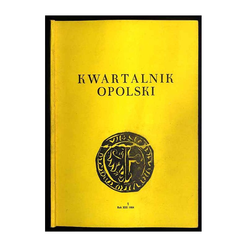 Kwartalnik Opolski. R.30 (1984). Nr 1 (116)