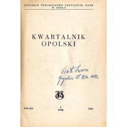 Kwartalnik Opolski. R.30 (1984). Nr 1 (116)