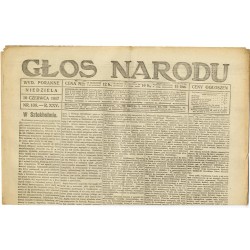 Głos Narodu. R.25 (1917). Nr 136 (10 czerwca 1917). Wydanie poranne