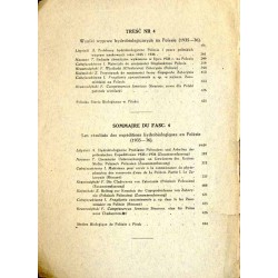 Archiwum Hydrobiologii i Rybactwa. Archives d'Hydrobiologie et d'Ichthyologie. T.10, nr 4 (1937): Wyniki badań hydrobiologicznyc
