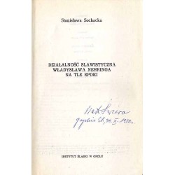 Działalność slawistyczna Władysława Nehringa na tle epoki