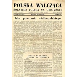 Polska Walcząca - Żołnierz polski na obczyźnie. Fighting Poland. Weekly for the Polish Forces. R.3 (1941). Nr 1 (4 stycznia 1941