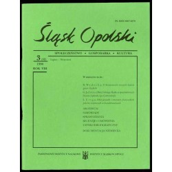 Śląsk Opolski. Społeczeństwo, gospodarka, kultura. R.8 (1998). Nr 3 (32) (Lipiec-Wrzesień 1998)