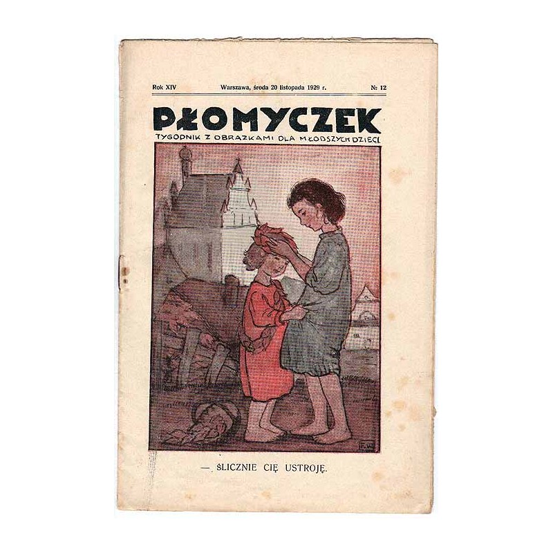 Płomyczek. Tygodnik z obrazkami dla młodszych dzieci. R.14 (1929). Nr 12 (20 listopada 1929)