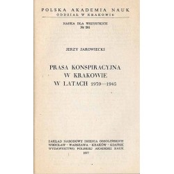 Prasa konspiracyjna w Krakowie w latach 1939-1945