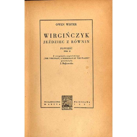 Wirgińczyk. Jeździec z równin. Powieść. T.2