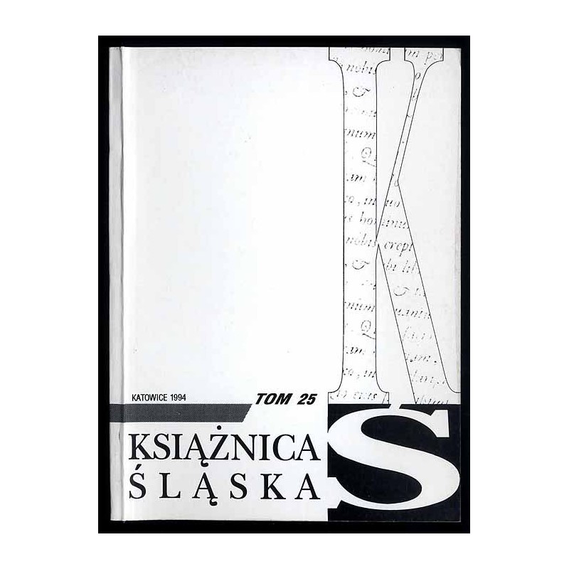 Książnica Śląska. T.25: 1988-1994