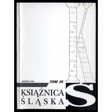 Książnica Śląska. T.25: 1988-1994