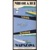 Szlak wodny Mikołajki-Warszawa. Mapa turystyczna. Podziałka 1:150 000