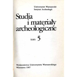 Studia i Materiały Archeologiczne. T.5 (1987)