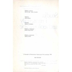 Studia i Materiały Archeologiczne. T.5 (1987)