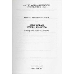 Strój górali Beskidu Śląskiego. Funkcje społeczno-kulturalne