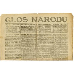 Głos Narodu. R.26 (1916). Nr 413 (25 sierpnia 1916). Wydanie poranne