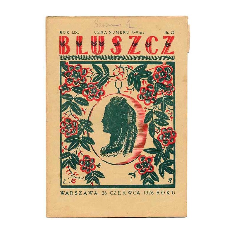Bluszcz. Pismo tygodniowe ilustrowane dla kobiet. R.59 (1926). Nr 26 (26 czerwca 1926)