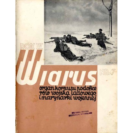 Wiarus. Organ Korpusu Podoficerów Wojska Lądowego i Marynarki Wojennej. R.4 (1933). Nr 7 (12 lutego 1933) / Atelier Girs-Barcz /