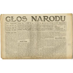 Głos Narodu. R.25 (1917). Nr 108 (8 maja 1917). Wydanie poranne